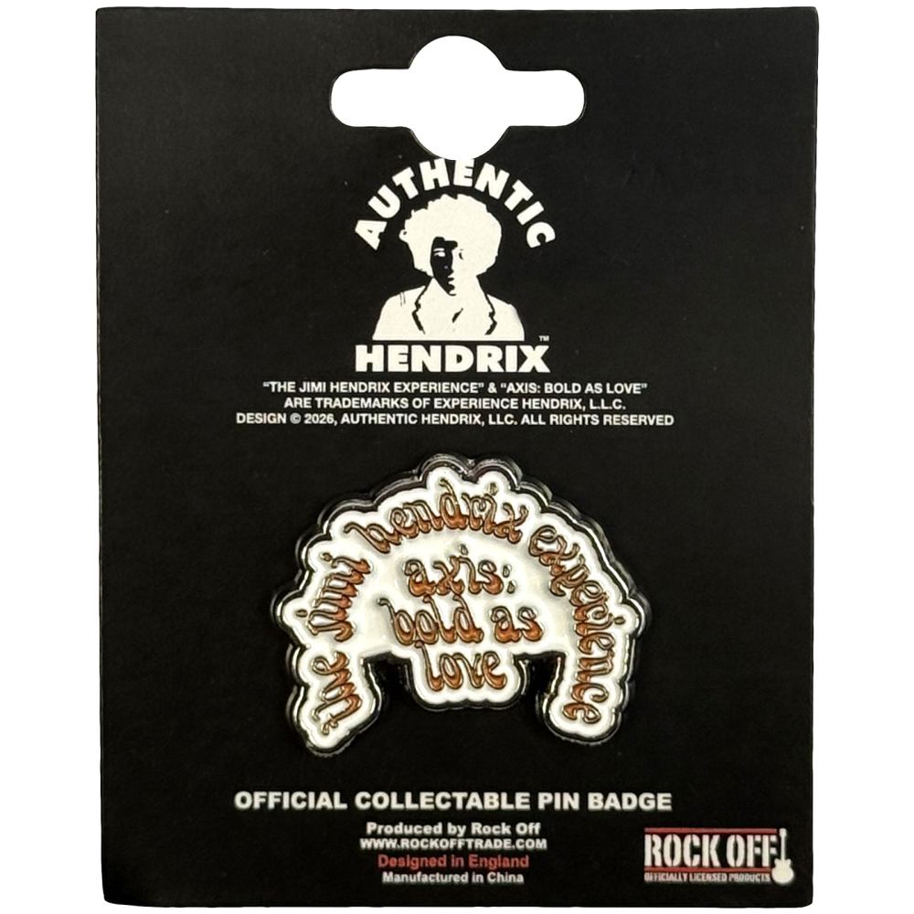 Jimi Hendrix - Axis Pin - Wit